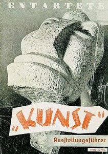 Cartel original de la exposición de Arte degenerado de 1937