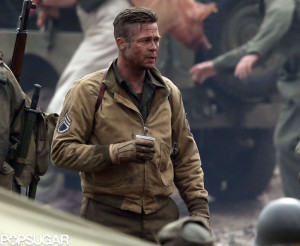 Brad Pitt encarna al sargento Wardaddy en "Fury"/ Photo Credits: Sony Pictures