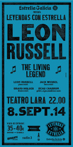 Leon Russell ofrecerá dos conciertos en el madrileño Teatro Lara, y en la Sala BBK de Bilbao