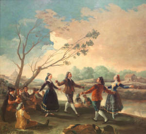 Goya cambió su estilo coincidiendo con la aparición de su enfermedad/ Photo Credits: "Baile a orillas del Manzanares", Museo del Prado