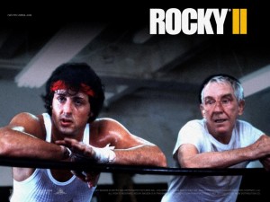 Rocky marcó escuela también gracias a la galería de secundarios, entre los que destacó Burgess Meredith (a la derecha)