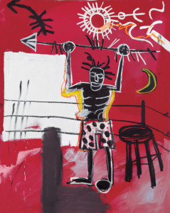 Jean-Michel Basquiat solía representar su figura subida a un ring de boxeo/ Photo Credits: "El ring", Acquavella Galleries